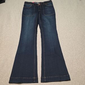 INC International Concepts Dark Indigo Flare Jeans